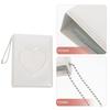 Small Heart Photocard Holder Album Portable Lightweight Photo Book with Transparent Pockets for Women Girls Kids Graduation