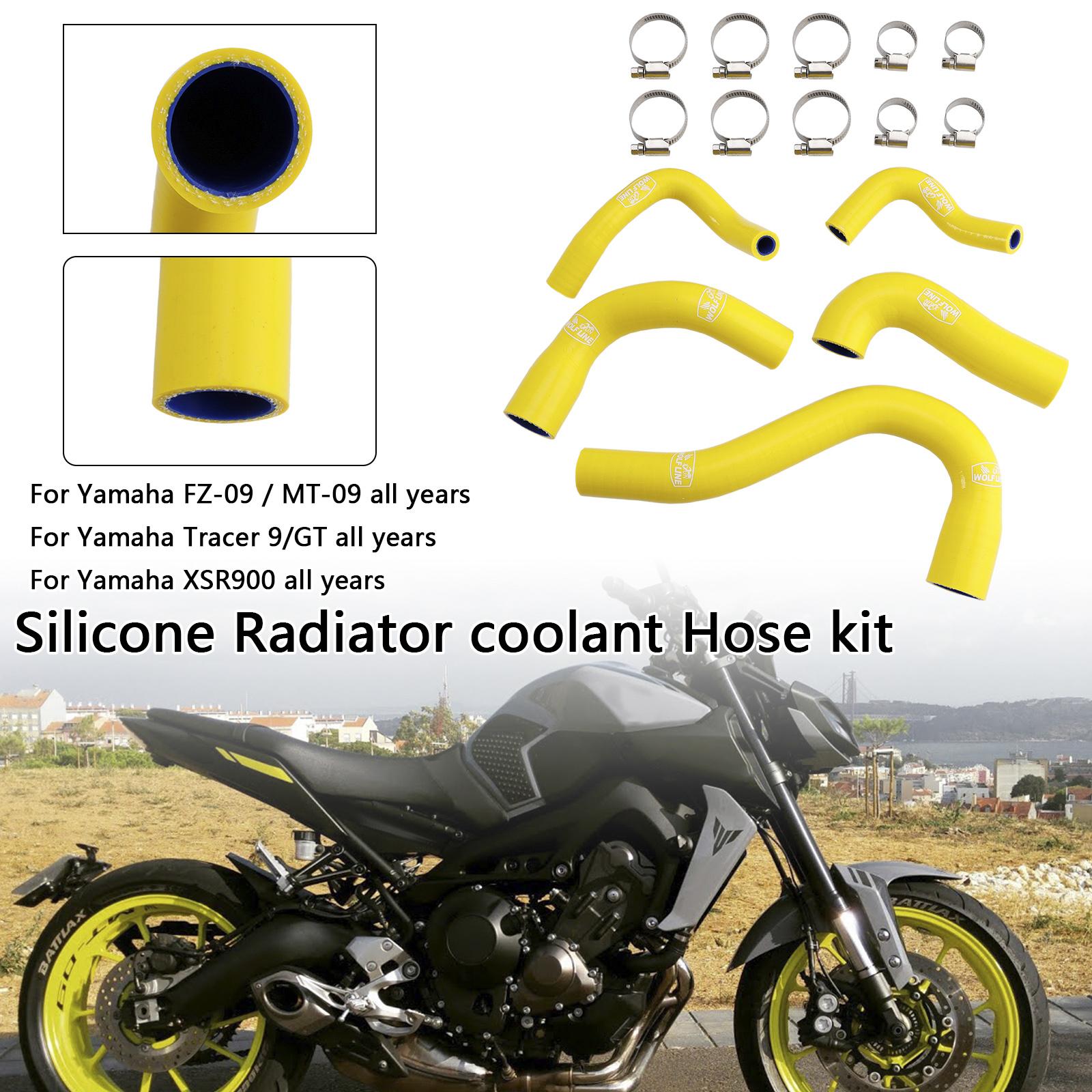 

Силиконовый шланг радиатора охлаждения для Yamaha MT-09 XSR900 Tracer 9/GT все годы жёлтый