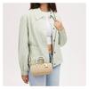 COACH handbag Lacey 19 gold logo classic presbyopic hardware buckle zipper canvas with leather Boston bag shoulder bag crossbody bag small size