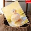 Pearl painting kit DIY cute yellow duck in pond home decoration painting