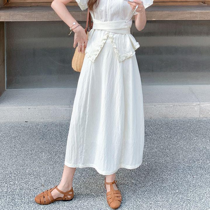 Women's French Style Waist-Cinching Summer Two-Piece Skirt Set - 2026 Arrival