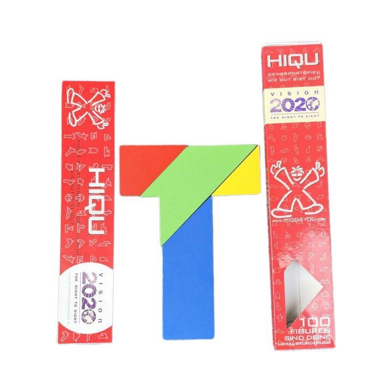 Wooden Variety T-word Puzzle Memory Early Education Puzzle Classical Toy Gift Tangram for Primary School Students