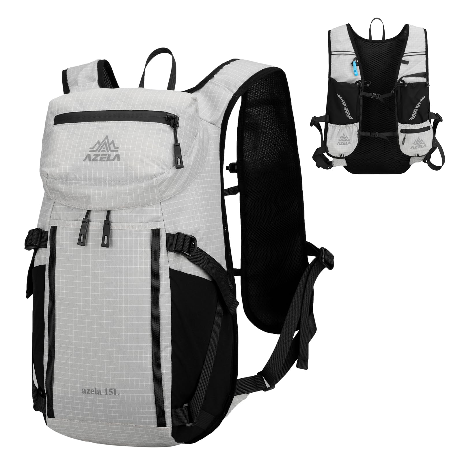 [TRIWONDER] Hiking Backpack 15L, Lightweight, Waterproof, Small, for Men, for Mountain Climbing, Camping, Fishing, Outdoor Activities, Hiking, Travel