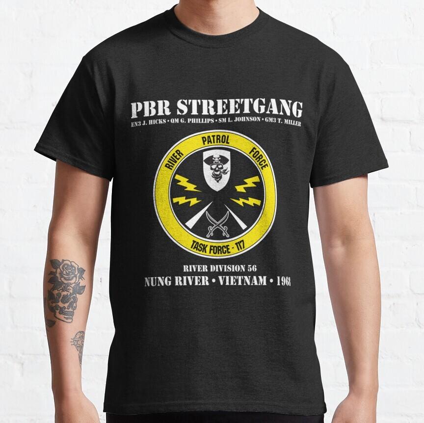 Cotton T-Shirt Apocalypse Now PBR Streetgang River Patrol Force Vietnam War Unisex T-Shirt L