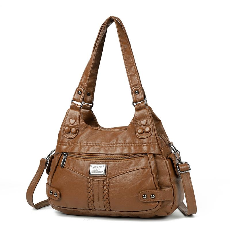 Tragetasche Damen Schultertasche Umhängetasche Vintage Große Kapazität Handtasche