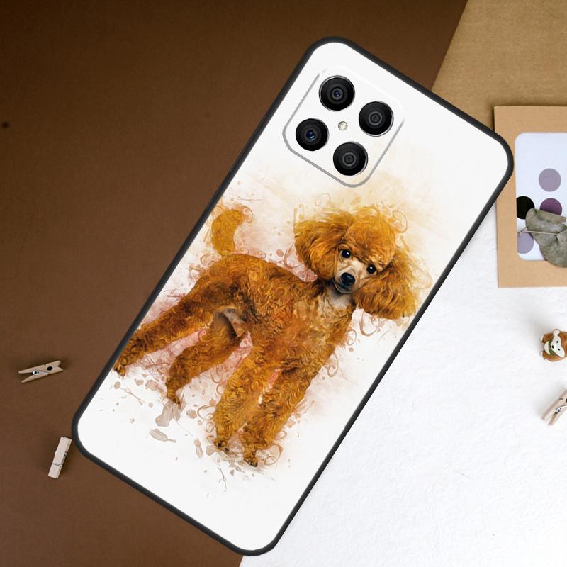 Cure Cartoon Poodle Case For Honor 70 50 90 Lite Magic 6 5 Pro Cover For Honor X8a X9a X7a X6a X9b X8 X9 X7 8X
