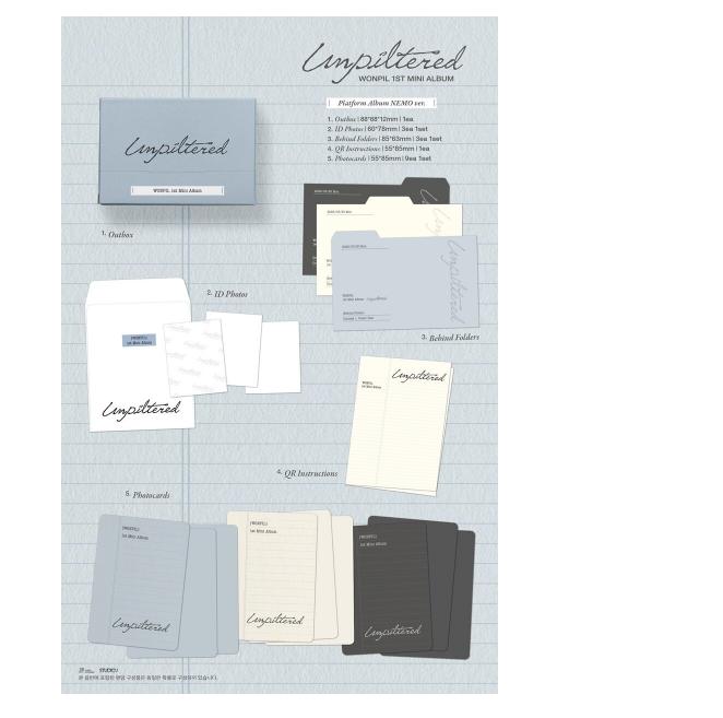 [pre-order] DAY6 Wonpil 1st Mini Album Unpiltered Platform Album NEMO Ver K-POP Official Album