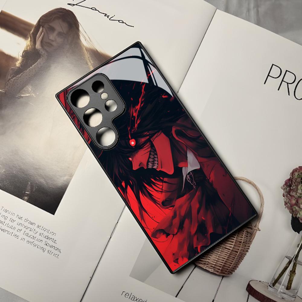 Alucard Hellsing Anime Handyhülle Für Samsung Galaxy S26 S25 S24 S23 S22 S20 S21 Edge Ultra Plus Fe Bunte Silberne Hülle