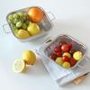 Reborn. J 304 Stainless Steel Perforated Handle Square Strainer 16cm / Multipurpose Basket Draining Vegetable Strainer