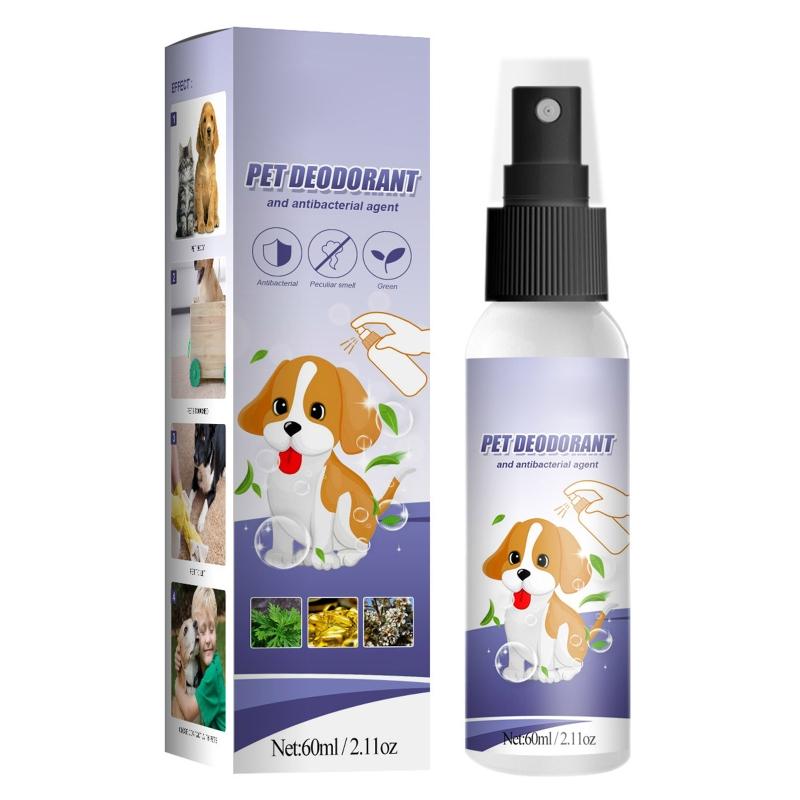 Pet Odor Eliminator for Strong Odor Lightly Scented Dog Deodorizer 60ml Deodorizer for Dog or for Cat Urine Smells 1