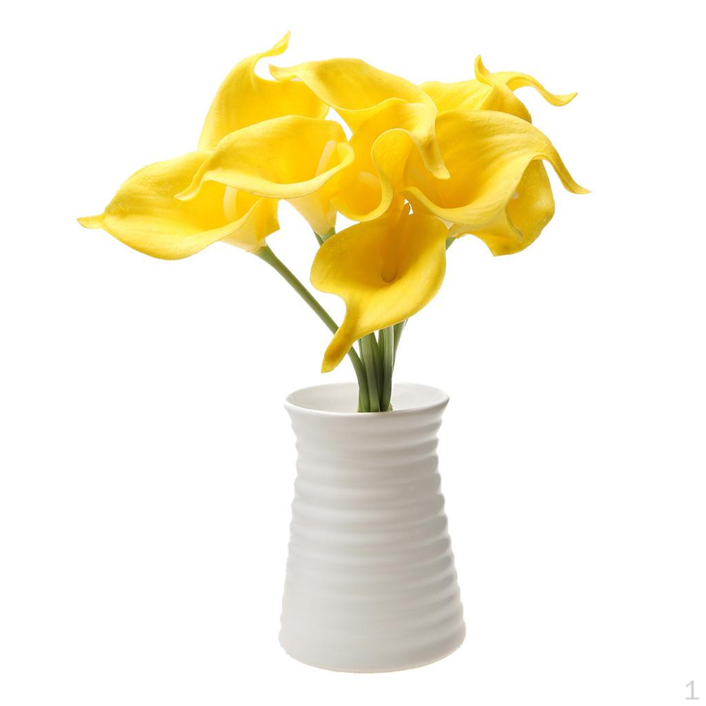 

PU Artificial Home Wedding Flower Bouquet Decor Photo Prop-Yellow