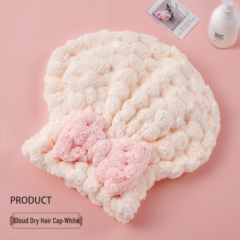 

Princess Bow Quick-Dry Hair Cap: Cute, Absorbent, No Blow-Dry Needed! Regular