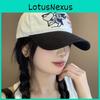 Korean Style Embroidered Dog Baseball Cap With Polyester Material For Casual Summer Wear