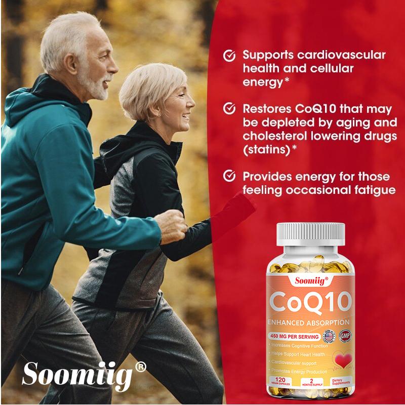 Coenzima Q10 450 mg - 120 capsule (V) - 100% Ubichinone - Naturale
