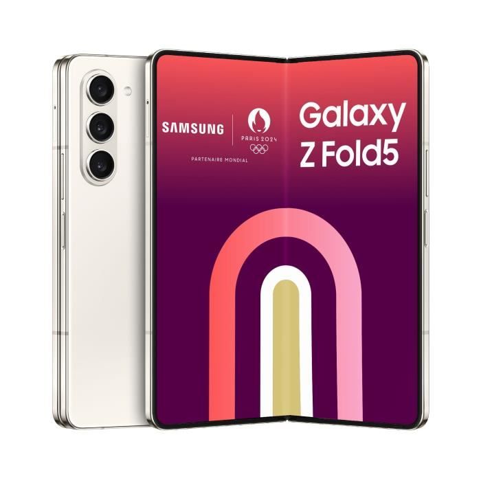 Generalüberholtes Samsung Galaxy Z Fold5 5G 12GB RAM/256GB Smartphones SIM+eSIM Schwarz 12/256GB creme