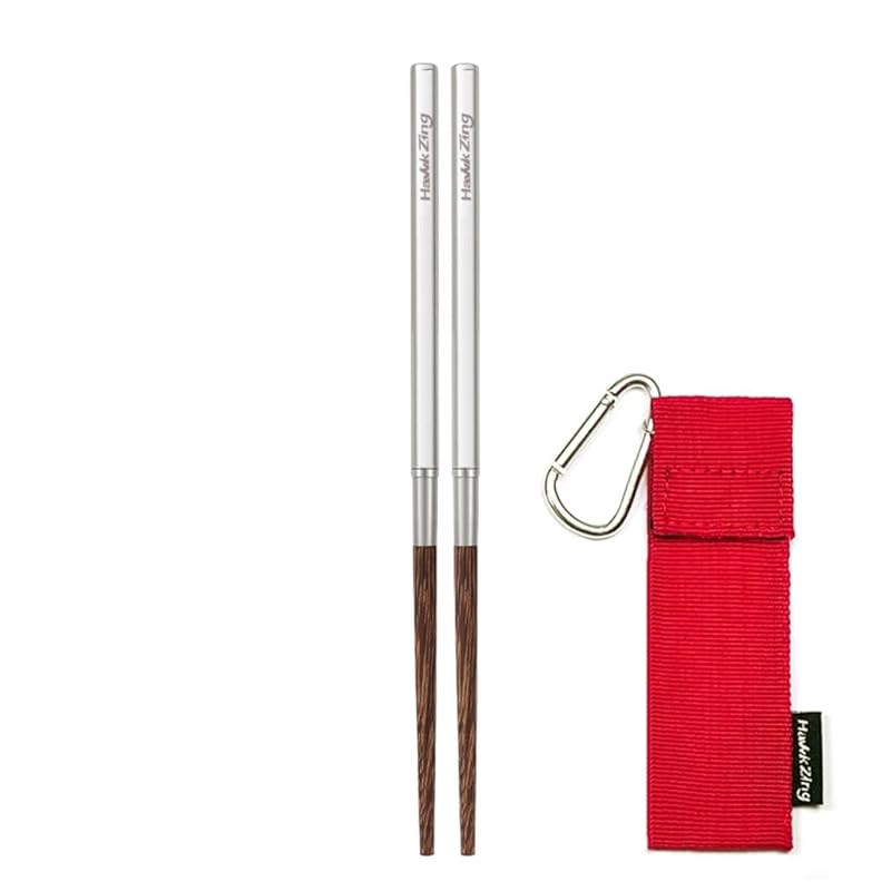 

Hawk Zing Plug-in chopsticks for outdoor camping No painting economical compact eco chopsticks For lunch box For eating out Recommended for mountain