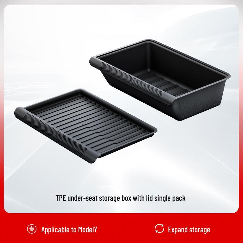 Under-Seat Storage Box for Tesla Model Y (Refresh Version) - Organizer Modification Accessories