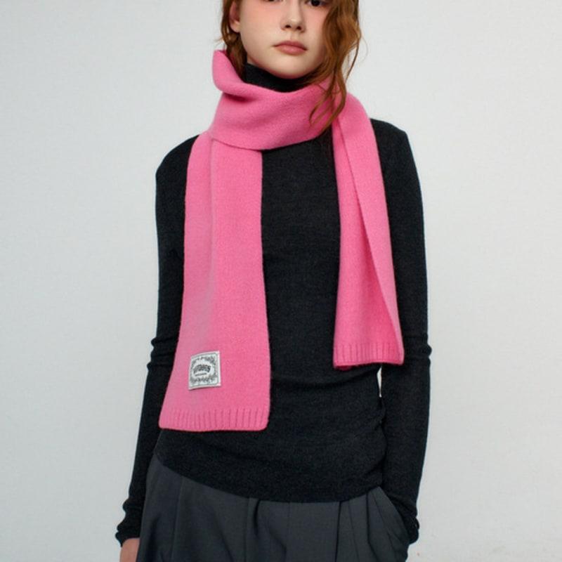 

RAVEROUS Basic Plain Muffler_Pink Pink