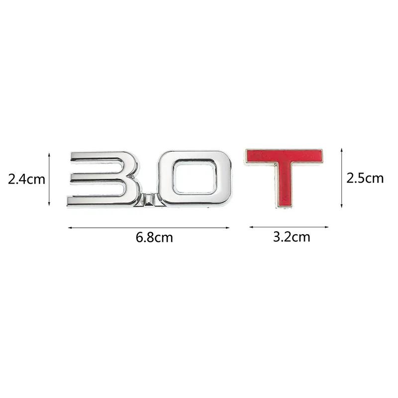 New Car 3D Metal 1.6T 1.8T 2.0T 2.8T Logo Sticker Emblem Badge Decals for Mazda KIA Renault TOYOTA BMW Ford Focus Car Styling