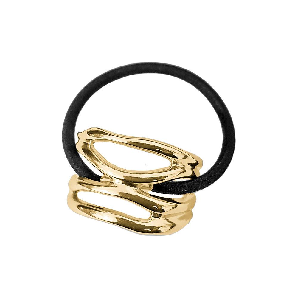 Mode Punk Geometrische Metall Haarspangen Elastische Haargummis Haarseil Stirnbänder Für Damen Mädchen Haarschmuck Geschenke
