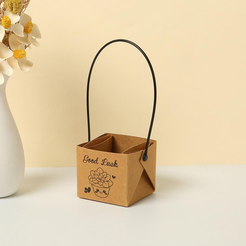 30pcs Paper Gift Bags with Handle Flower Gift Boxes Bouquet Bags Portable Treat Boxes Floral Gift Bags Party Favors Bags Tote Bags for Birthday Party