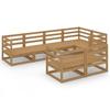Day and Night - Day and Night Garden Furniture 7 Pieces Honey Brown Solid Pine Wood