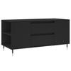VidaXL Table basse noir 102x44,5x50 cm bois d'ingénierie 830989