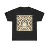 Unisex Adult T Shirt Charming Art Deco Hedgehog Pattern Cute Charming Fun Tee