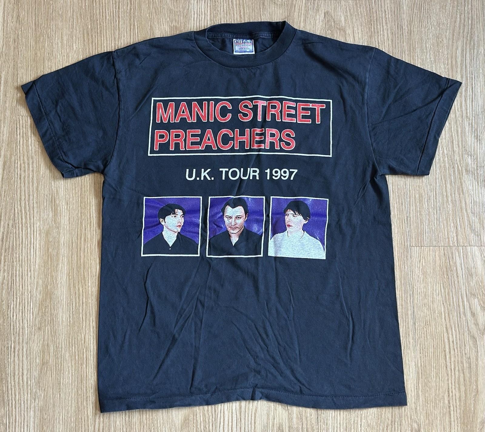 MANIC STREET PREACHERS vintage 1997 U.K. TOUR t shirt L Unisex T-Shirt XXXXL