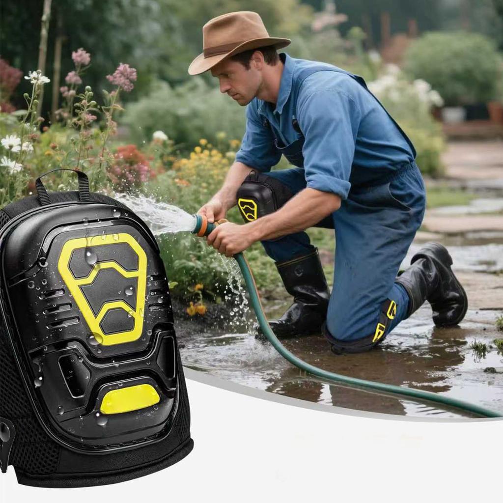1 Pair Work Knee Pads Soft Foam Gel Cushioned Men Knee Guards for Construction Gardening Welding Tasks