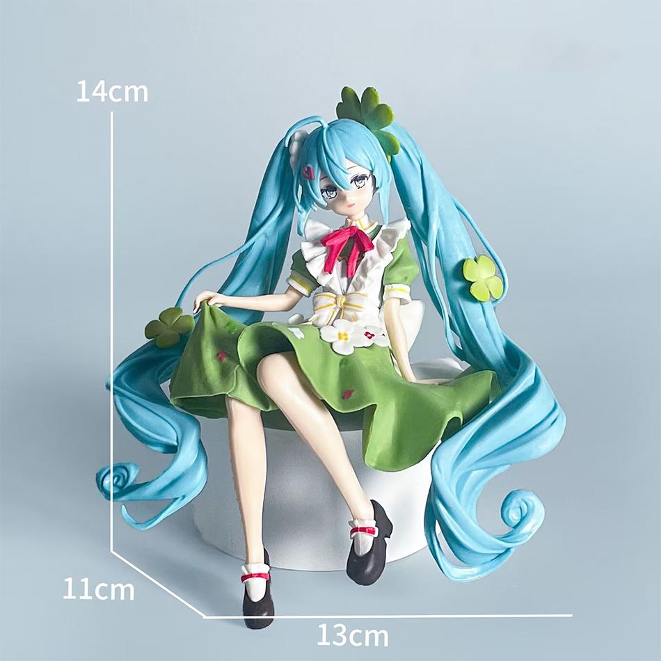 Animation Anime Schönes Mädchen Hatsune Miku Handgefertigt Hatsune Miku Hatsune Miku Niedlich Handgefertigt PVC Modell Dekorationen