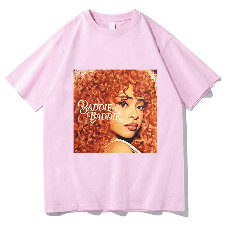 Ice Spice Baddie Baddie Mode T-Shirt Baumwolle Kurzarm Lässig Unisex Streetwear Unisex/Damen T-Shirts Druck Reine Baumwolle Kleidung