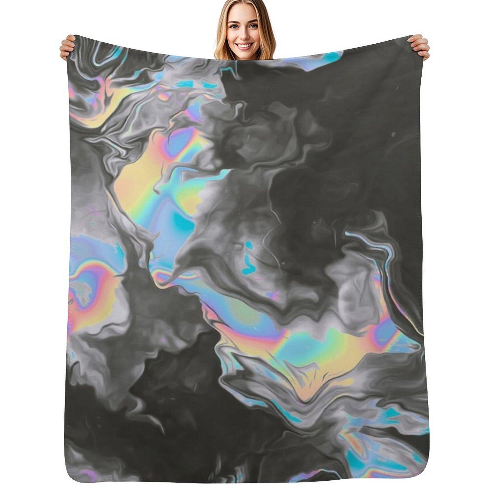 

SPACE TIME Throw Blanket Foldable Soft Warm Blanket for Outdoor Use 75x100cm