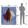 SUPERMAN Lookup Silky Shield Supersoft Blanket