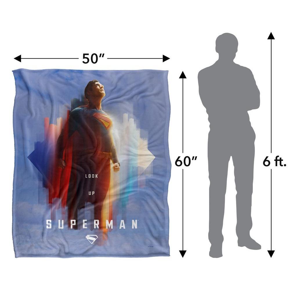 Superman Lookup Silky Shield Supersoft Blanket