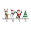 Christmas Stocking Holders for Mantel Non-Slip Heavy-Duty Metal Hooks Stable Display Stand Reindeer Santa Snowman Tree Decorations