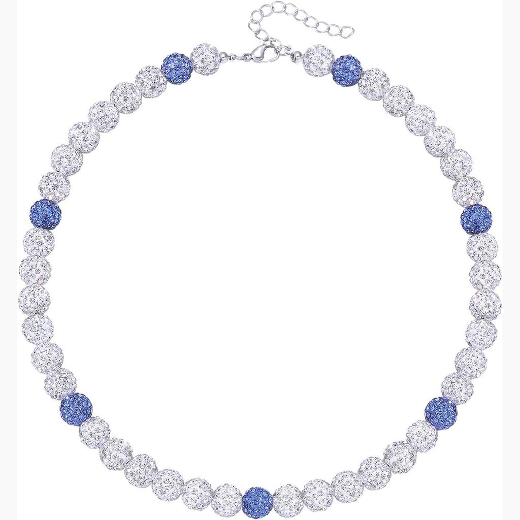 Men'S Colorful Diamond Ball Necklace Hip Hop Athletic Ball Fashion Athlete Star Jewelry