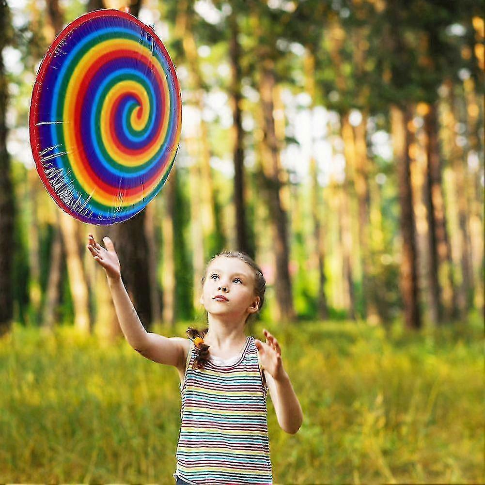 Inflatable Suspended Flying Disc Spinning Spiral Toy For Kids Children Family Safty Sport Game