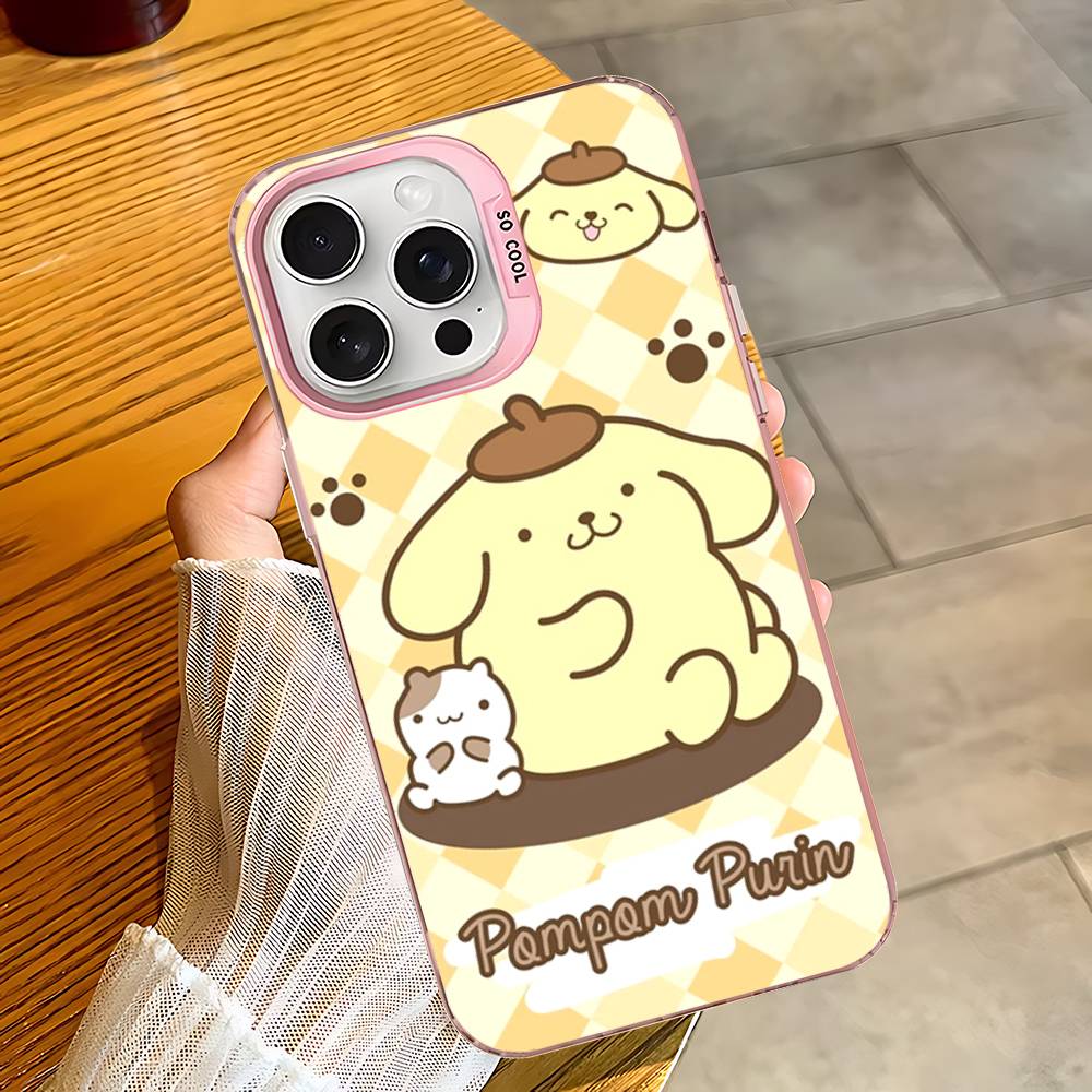 

Cartoon P-Pompompurins Cute Phone Case For IPhone 16 15 14 13 12 11 17 Pro MAX Plus Pro Matte Shockproof Cover iPhone 12pro max