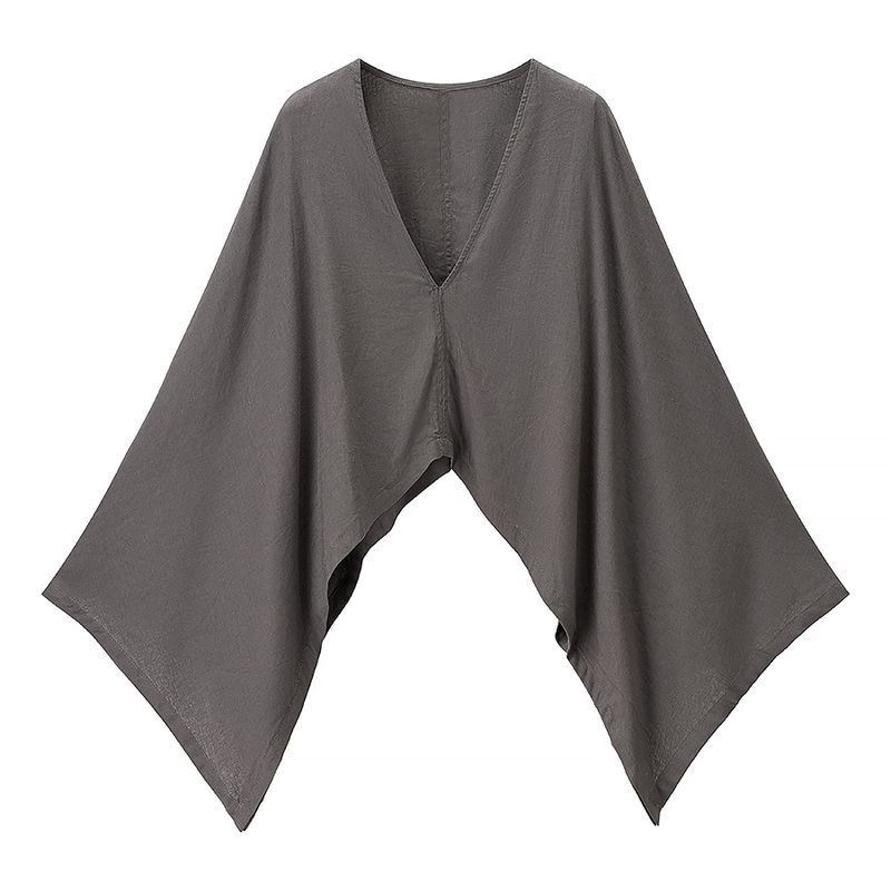 

Zbzr Осень Новая Женская одежда Западный Стиль Универсальная Мода Темперамент Элегантная Стройнящая V-образный вырез Длинный рукав Верхняя одежда Топ Gray L