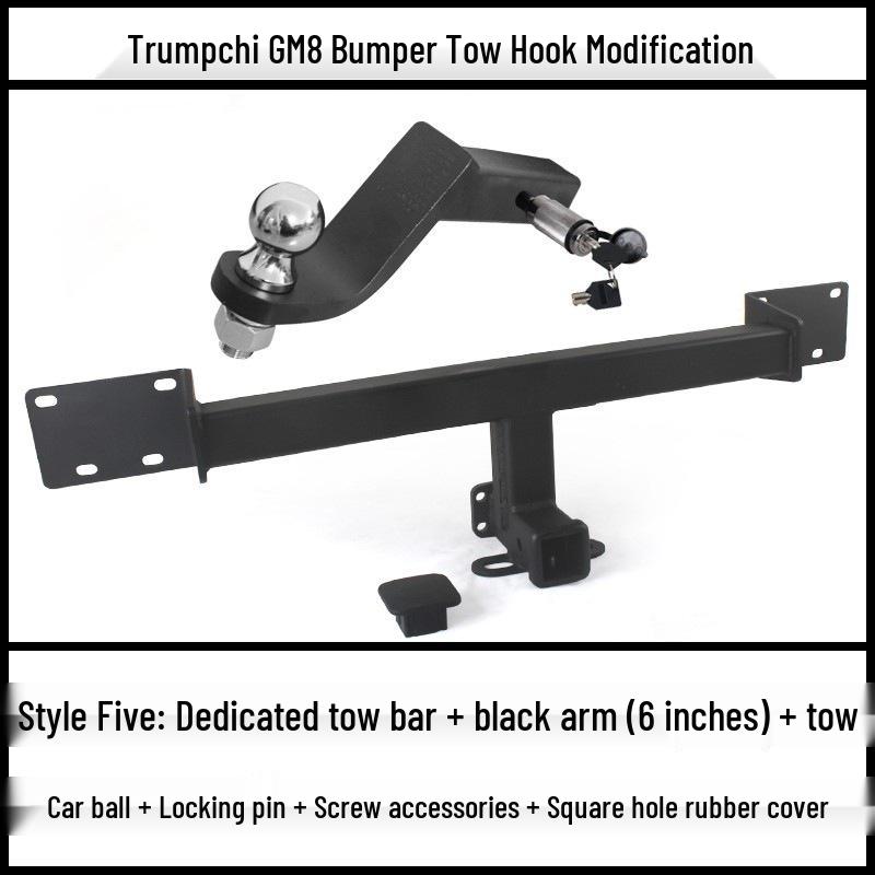 Trumpchi GM8 Tow Hook Bracket: Modified Trailer Hitch, Rear Tow Hook, Decoupling for RV.