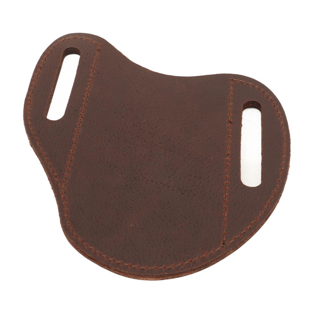 Belt Leather Knife Sheaths Cowhide Portable Stylish Safety Protection Pocket Knife Carrier for Outdoor Hiking Brown