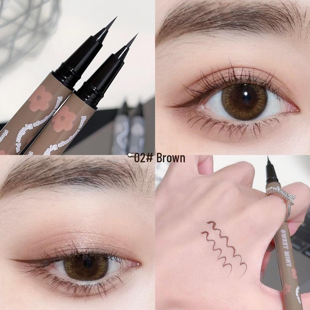 Sweet Mint Flower Ultra-Fine Waterproof Smudge-Proof Eyeliner Pen