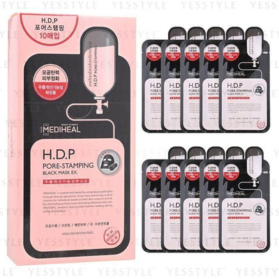 H.D.P Masque Noir Pore-Stamping EX. 10 pièces MAGASIN AUTHENTIQUE