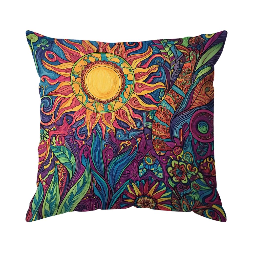 Federa Cuscino Pianta Stile Bohemien Poliestere Stampato 40/45/50cm Federa Cuscino Decorativo Divano Federa Cuscino Arredo Casa