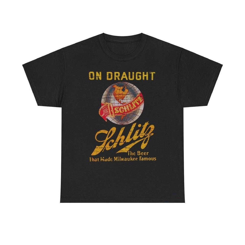 Schlitz Beer Milwaukee on Draught Wisconsin Brewery T-shirt Unisex T-Shirt S