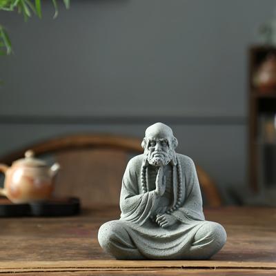 1pc Sculpture Decoration, The Dharma Patriarch, Furniture, Bonsai, Rockeries, Tea Pets, Tea Tables, Bedrooms, Fish Tanks, Yards,