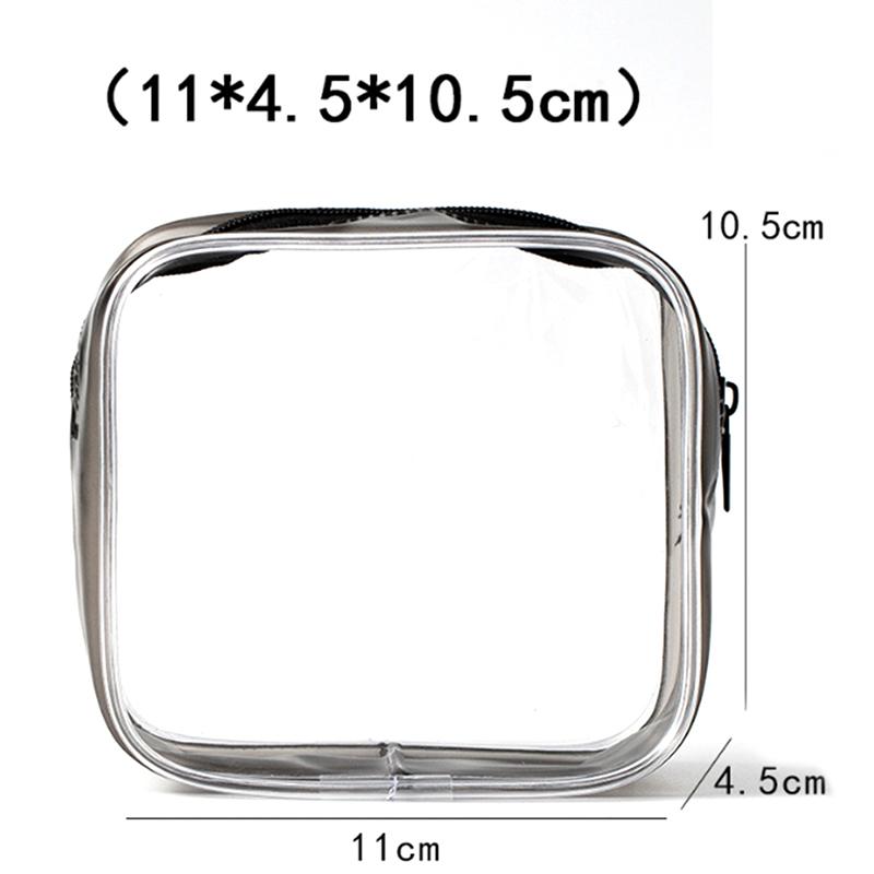 Waterproof Transparent Cosmetic Bags Storage Pouch Makeup Case Toiletry Bag