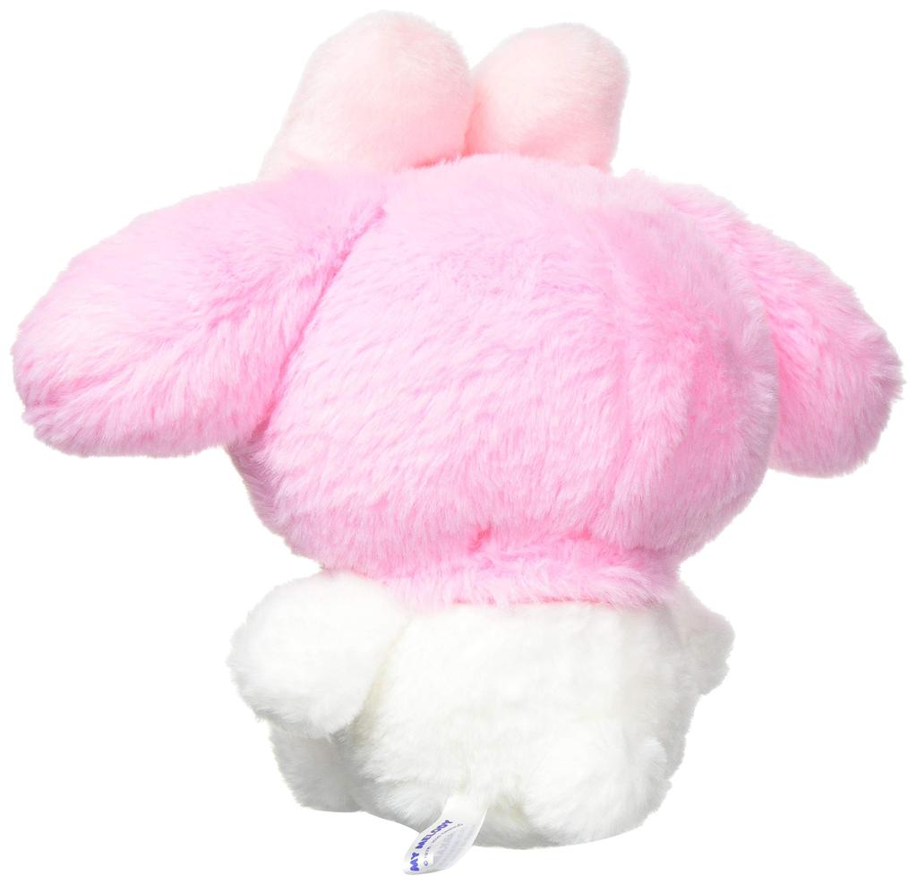 Nakajima Corporation Fluffy My Melody Small Pink 21cm x 26cm x 14cm Sanrio My Melody Plush Toy 143075-20