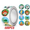 100-500pcs Reward Label Cartoon Animal Sticker Thank You Cute Game Sticker DIY Gift Sealing Label Decoration Supple